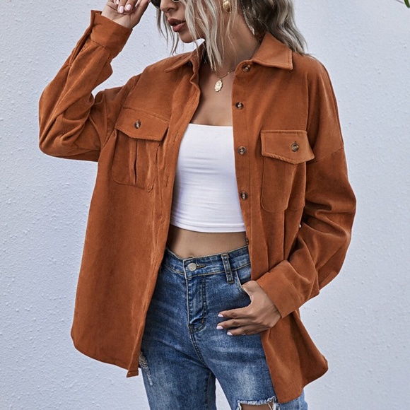 BellanBlue Tops - Cozy  Boyfriend fit oversized shacket jacket corduroy